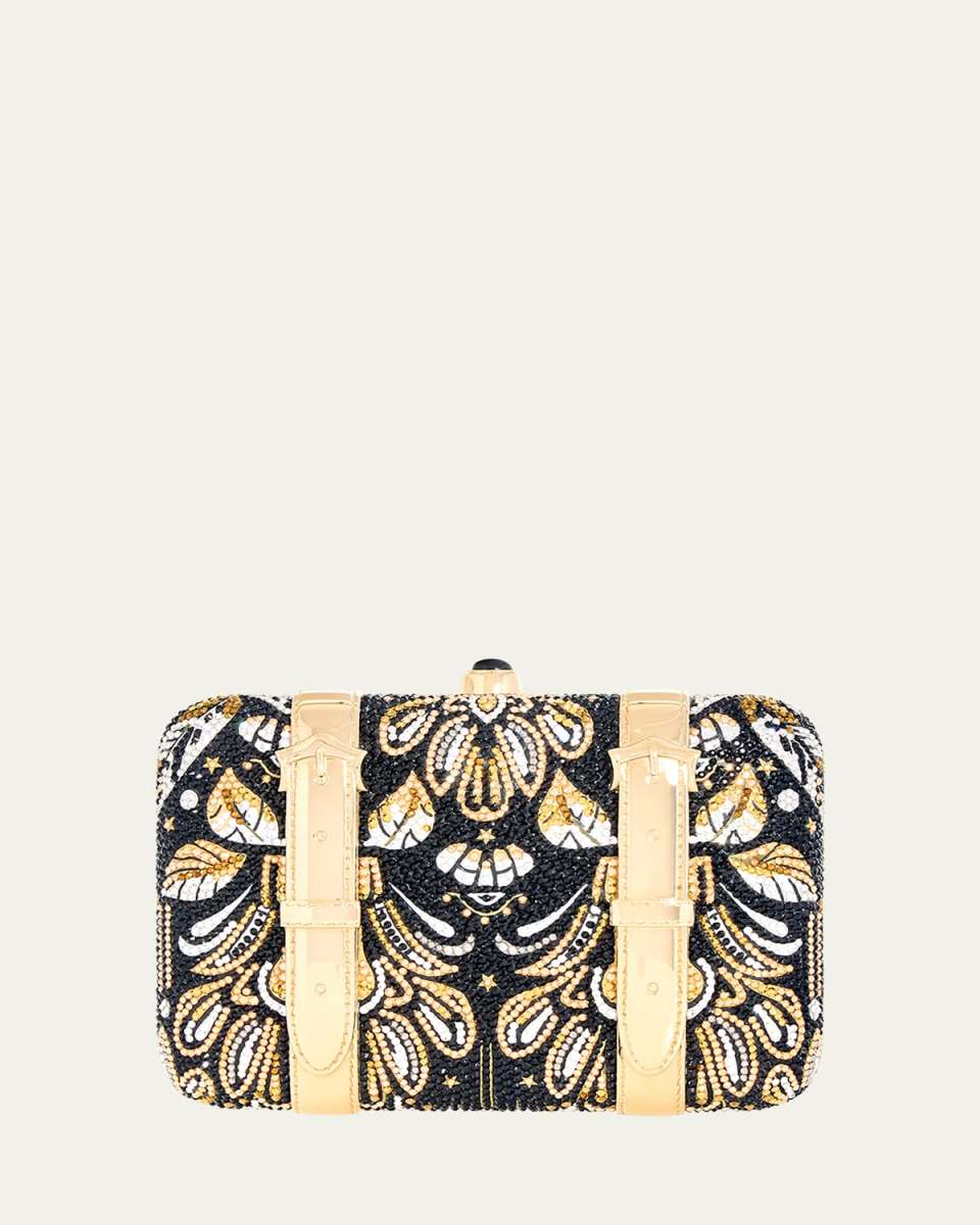 Valise Voyage Crystal Clutch Bag